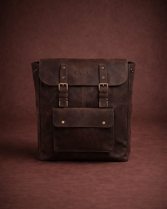 Edler Lederrucksack in braun